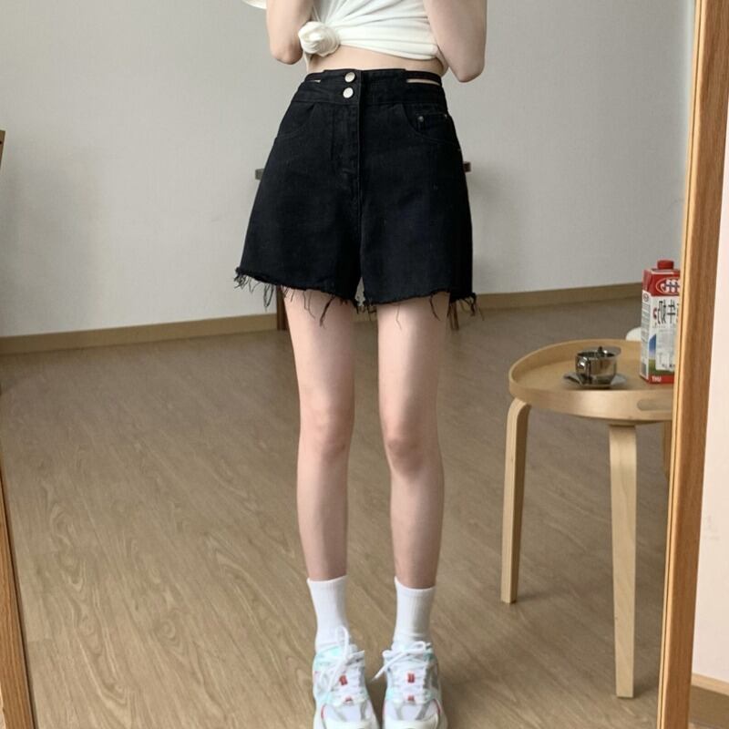 スタイルショーツ サマーAラインパンツ ハイウェスト薄手レッド 大人ガーリー スウィート キュート カジュアル 夏物 ブルマー 萌量不足76749167716