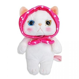 【数量限り】choo choo cat チューチューキャット ぬいぐるみ(S) 猫 高さ17cm ピンクずきん