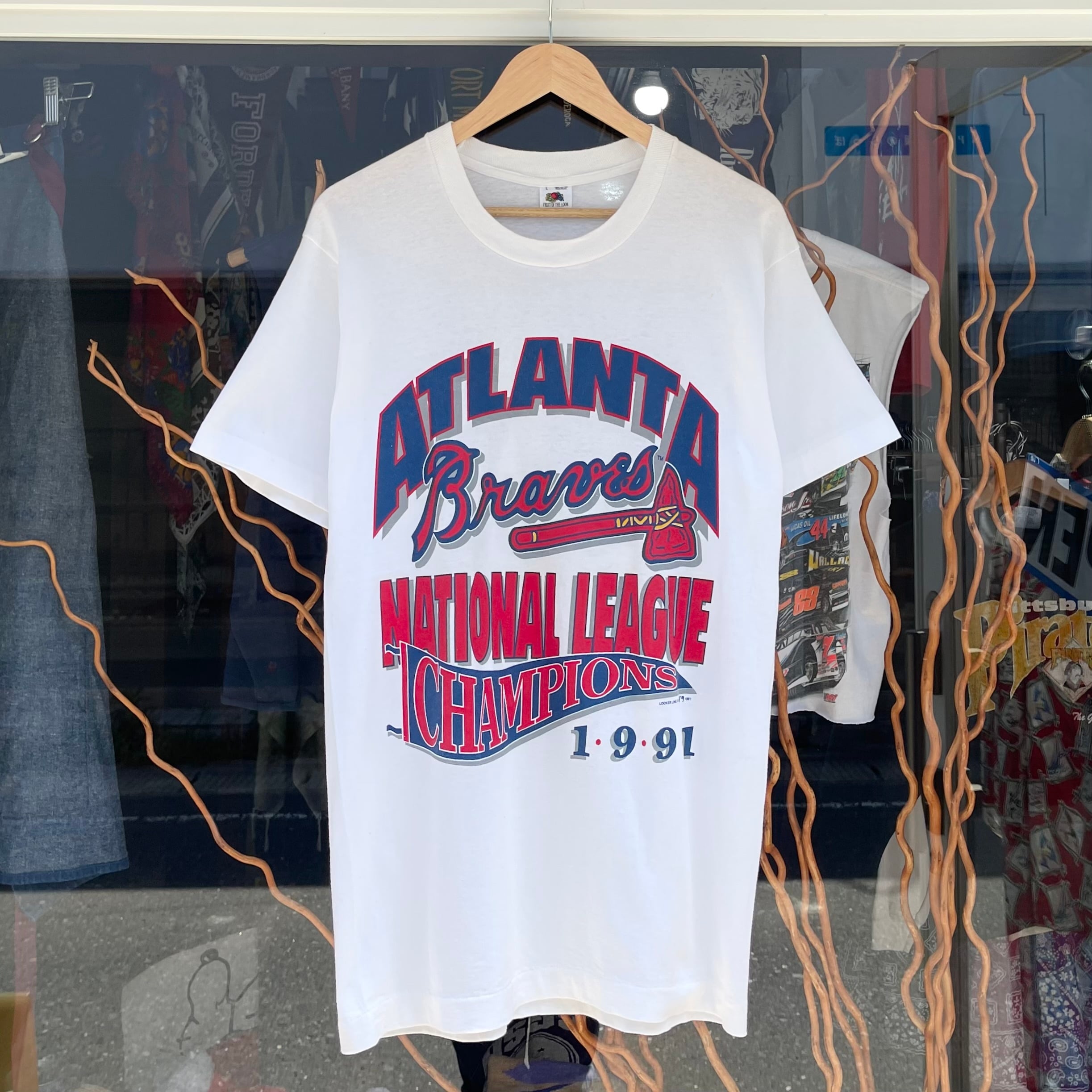 【Sz:L】90s 『Atlanta Braves』MLB USA製 ヴィンテージTシャツ