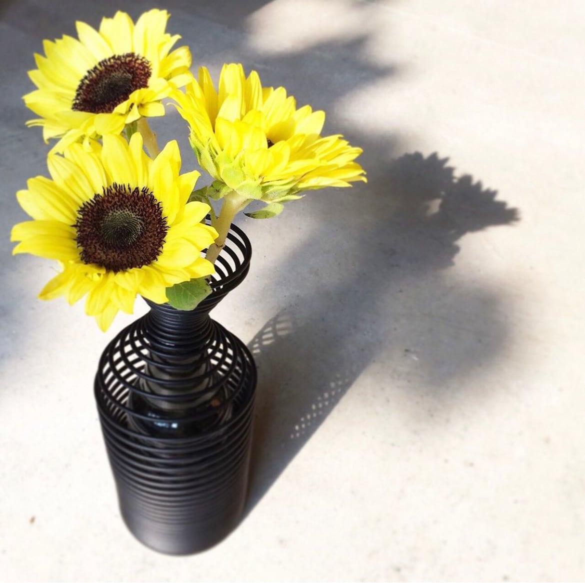 SPRING VASE flower vase black スプリングベース フラワーベース