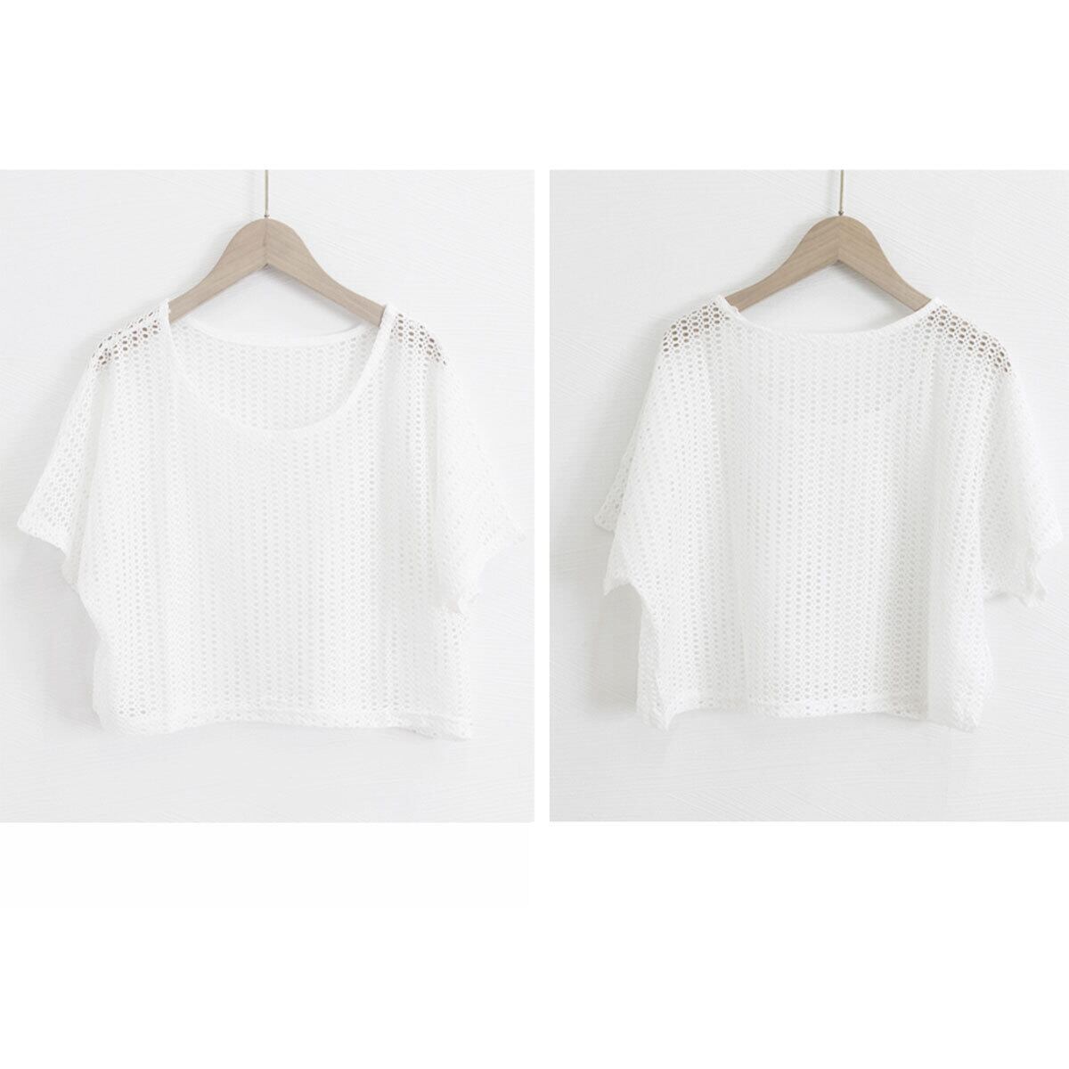 メッシュ ニット 透かし編み トップス レディース 春夏 韓国 透け感 ショート丈 きれいめ おしゃれ 大人 カジュアル 重ね着 レイヤード 薄手 サマーニット 肌見せ 大人可愛い 大人女子