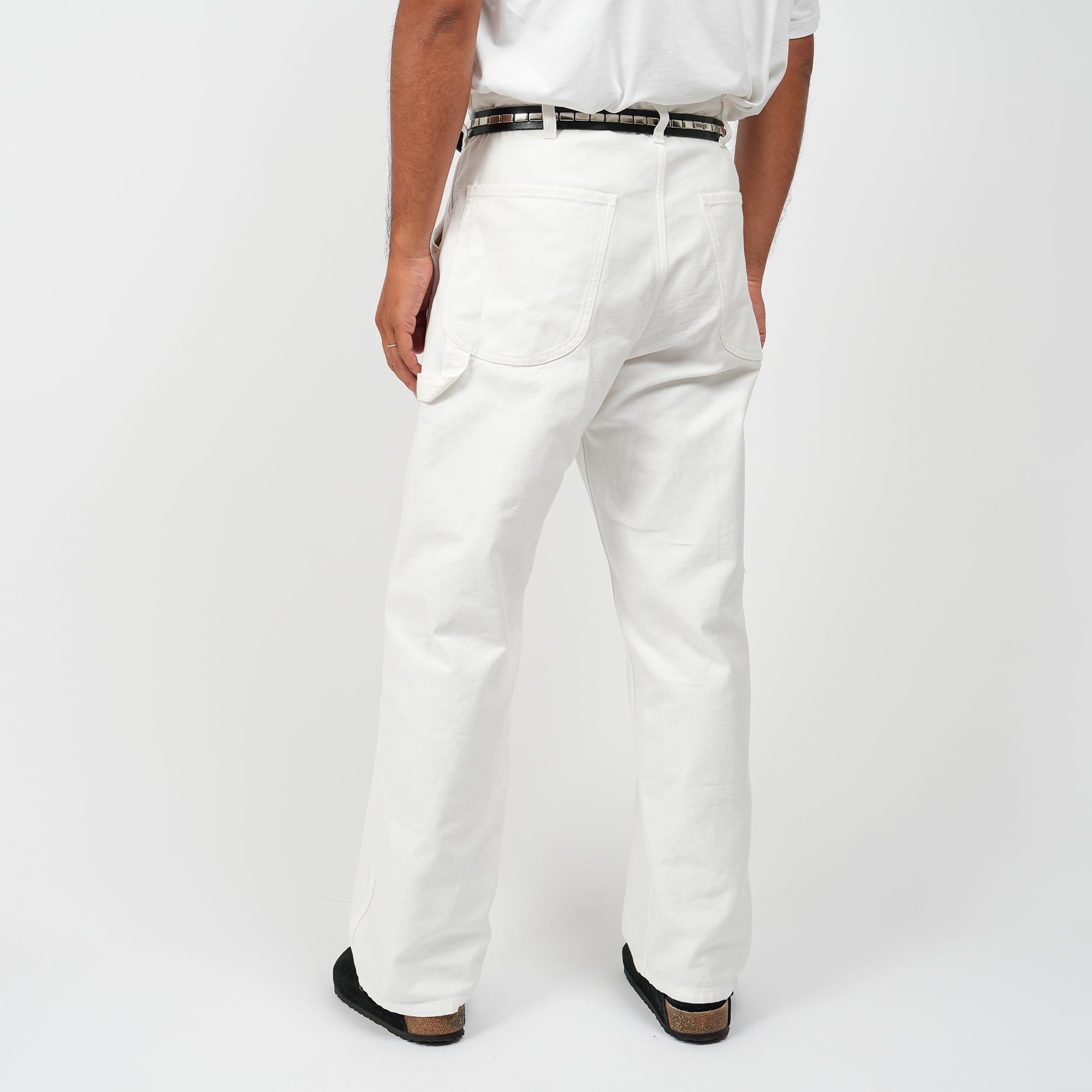 Back Sateen Standard Painter Pants (white) | OVY