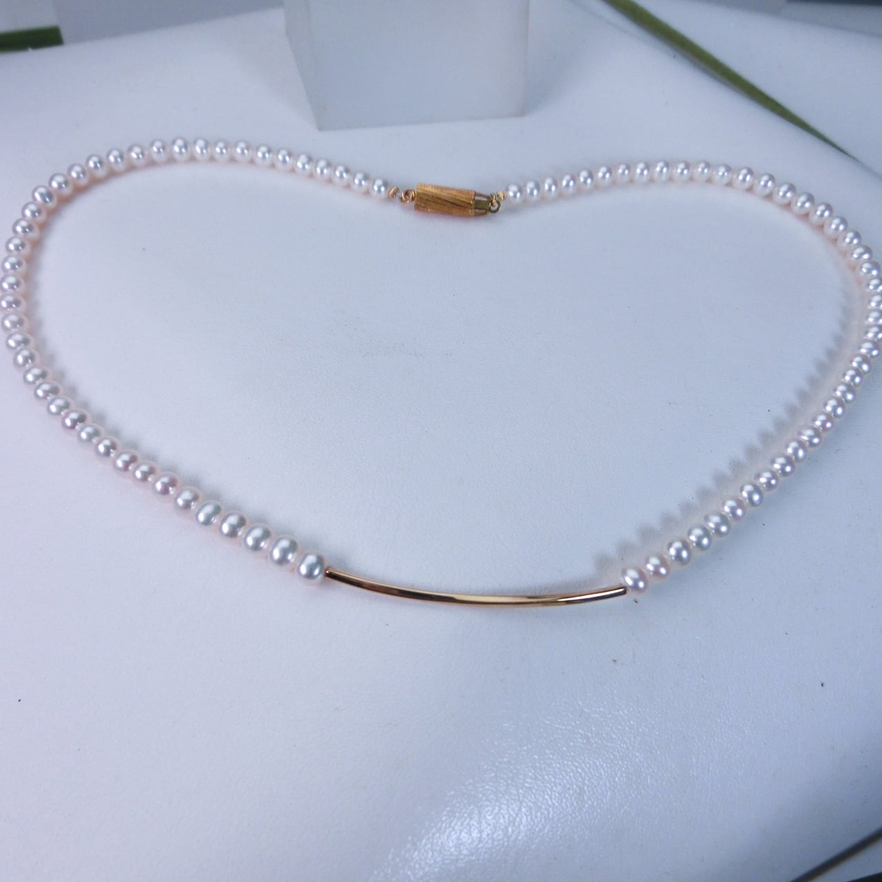 淡水パールネックレスです、 ネックレス ロング 二連 淡水パール ビーズ
