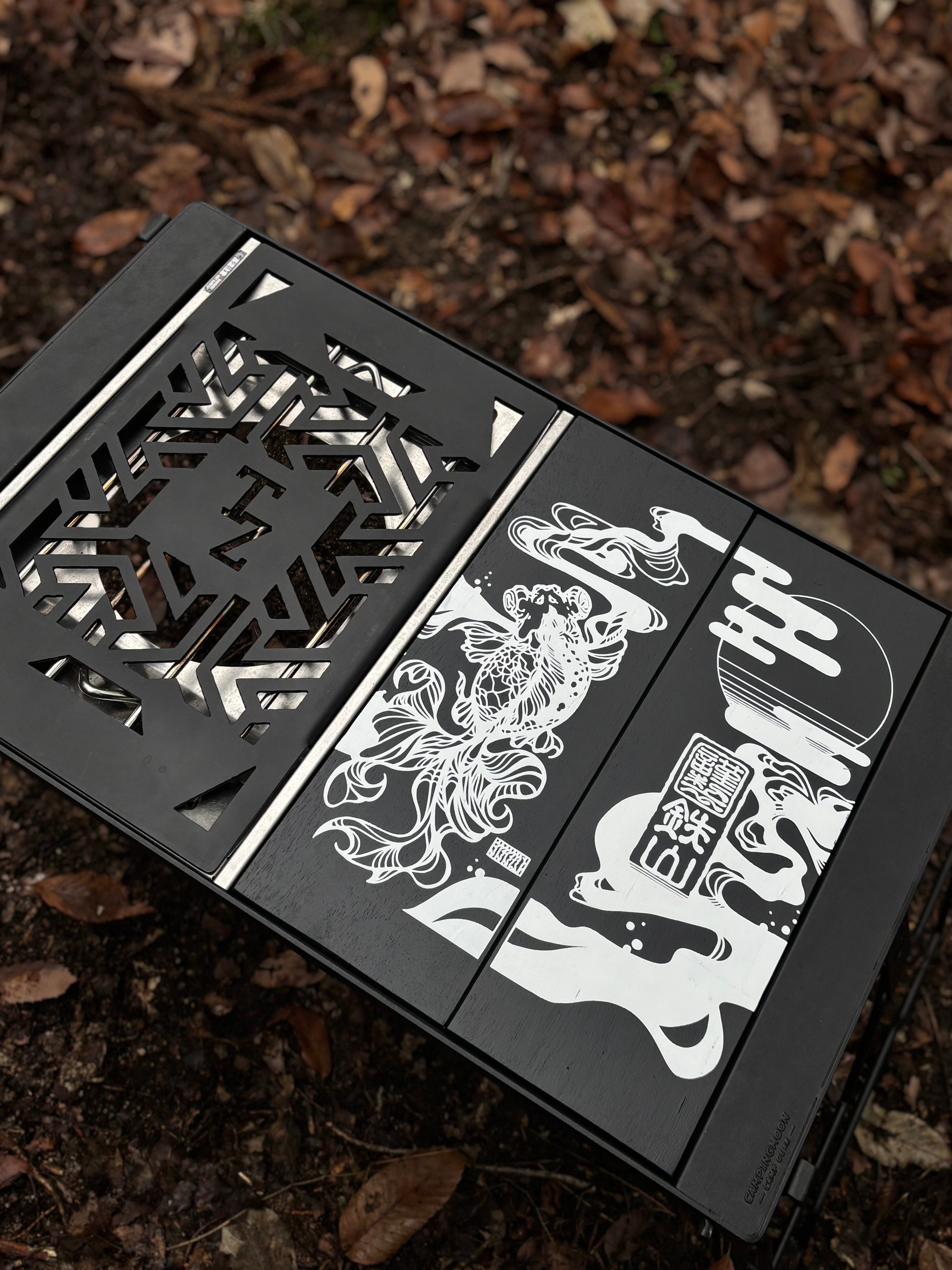 IGTテーブル天板（2枚セット）【上り金魚】 | TETSUZAN