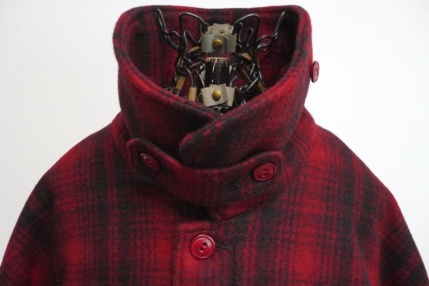 2000's [Woolrich] マッキーノジャケット シャドウチェック レッド