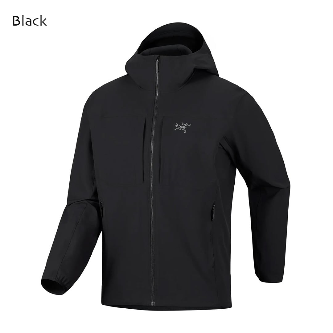 【M】アークテリクス フーディ 長袖 無地 黒 ポリエステル 登山 散歩 ARC'TERYX [アークテリクス正規代理店] Gamma Hoody Men's [X000009905
