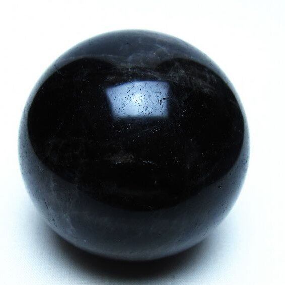モリオン 黒水晶 丸玉 60mm 一点物 151-9521