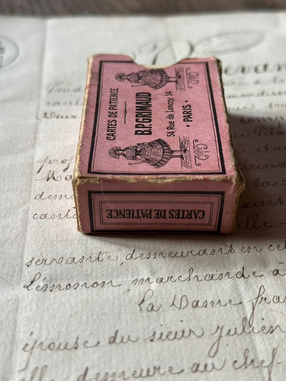 仏グリモー社 手のひらサイズのミニトランプ B.P. GRIMAUD | Brocante