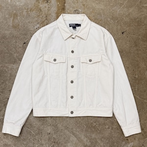 Polo Ralph Lauren White Trucker Jacket