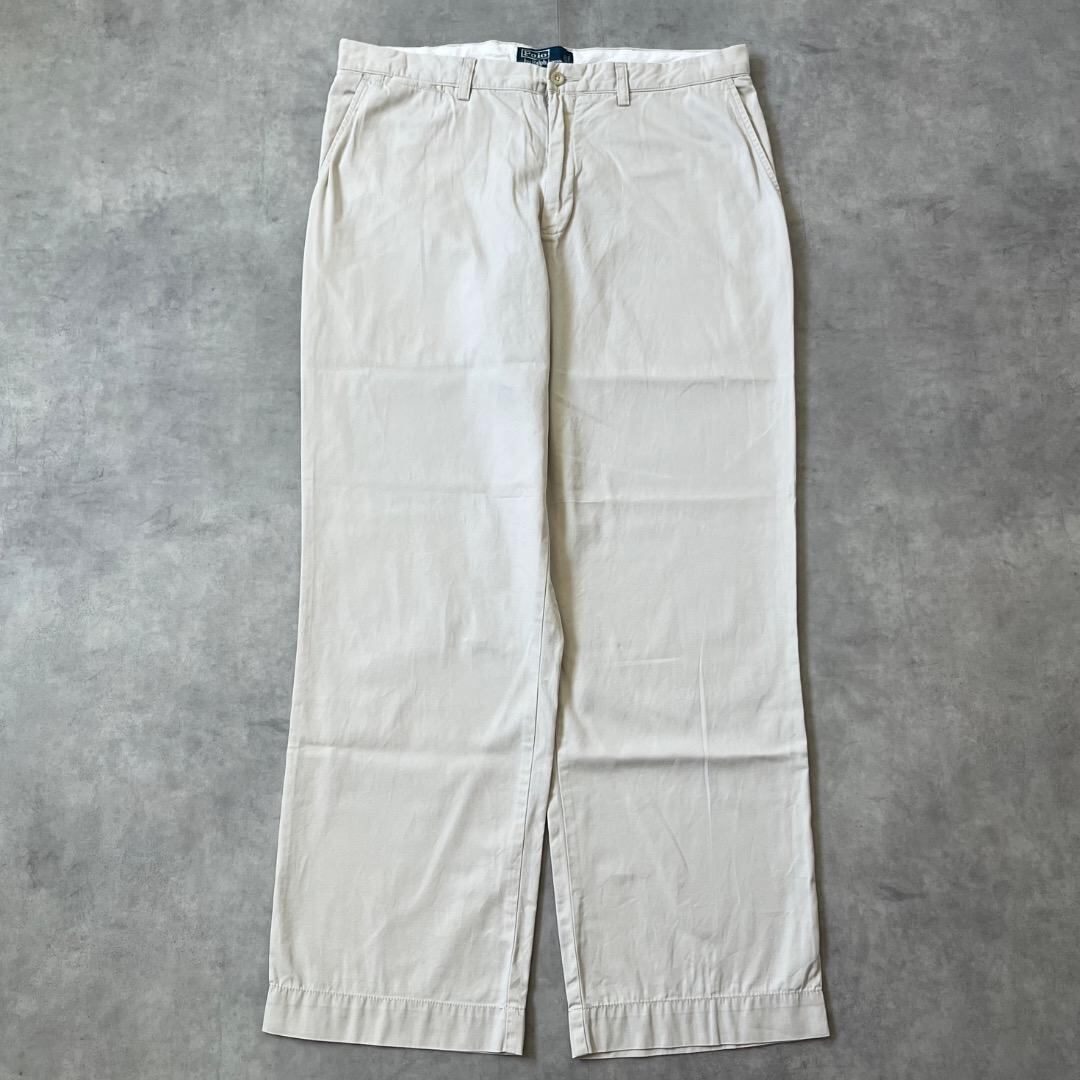 ポロバイ ラルフローレン W35 ポロチノ チノパン 古着 ベージュ 16619