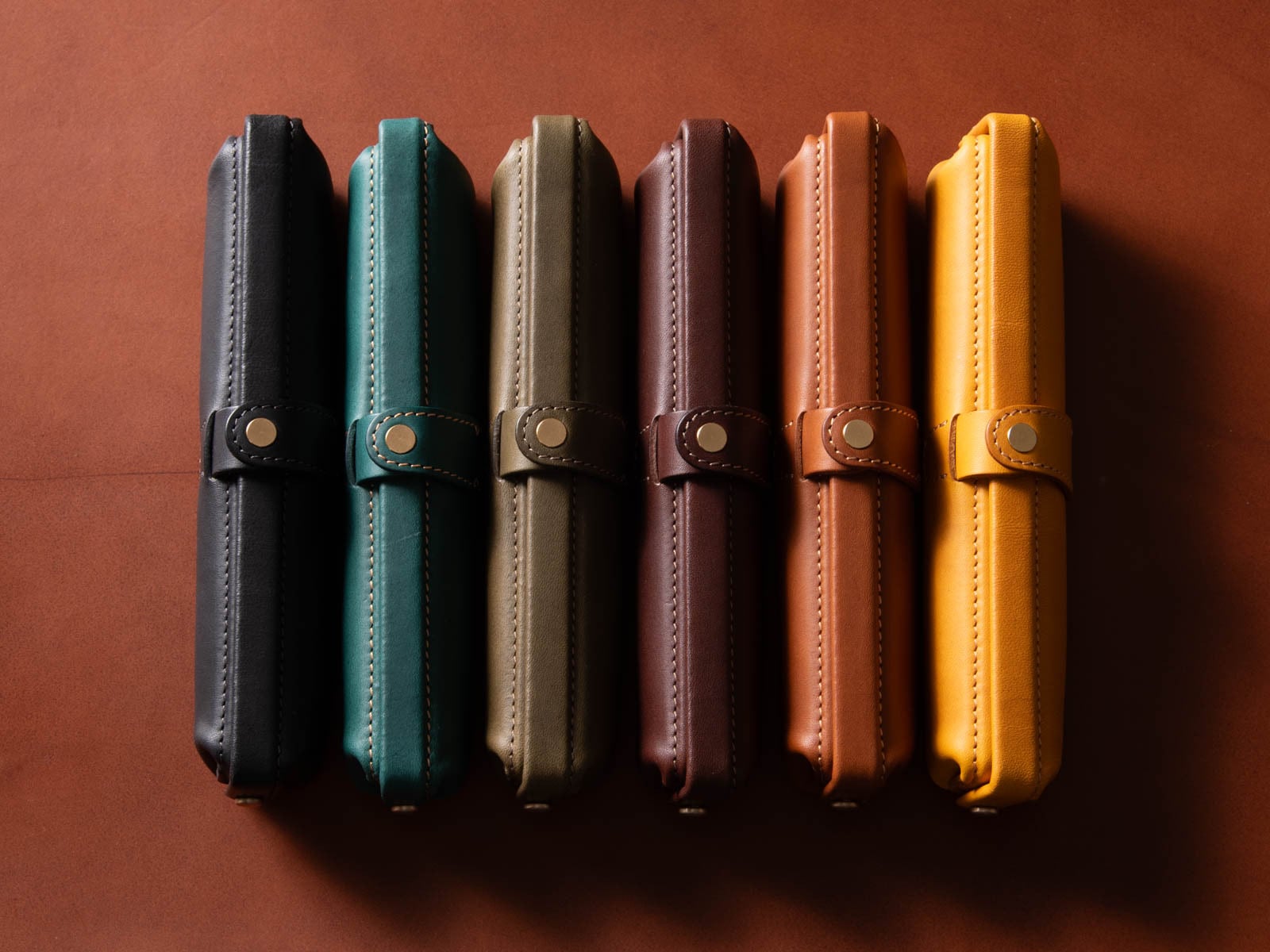 Paka-pen ss イタリアンレザーのコンパクトペンケース 入学祝い