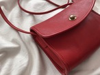 AMERICA 1990’s OLD COACH “Red Leather” shoulder bag