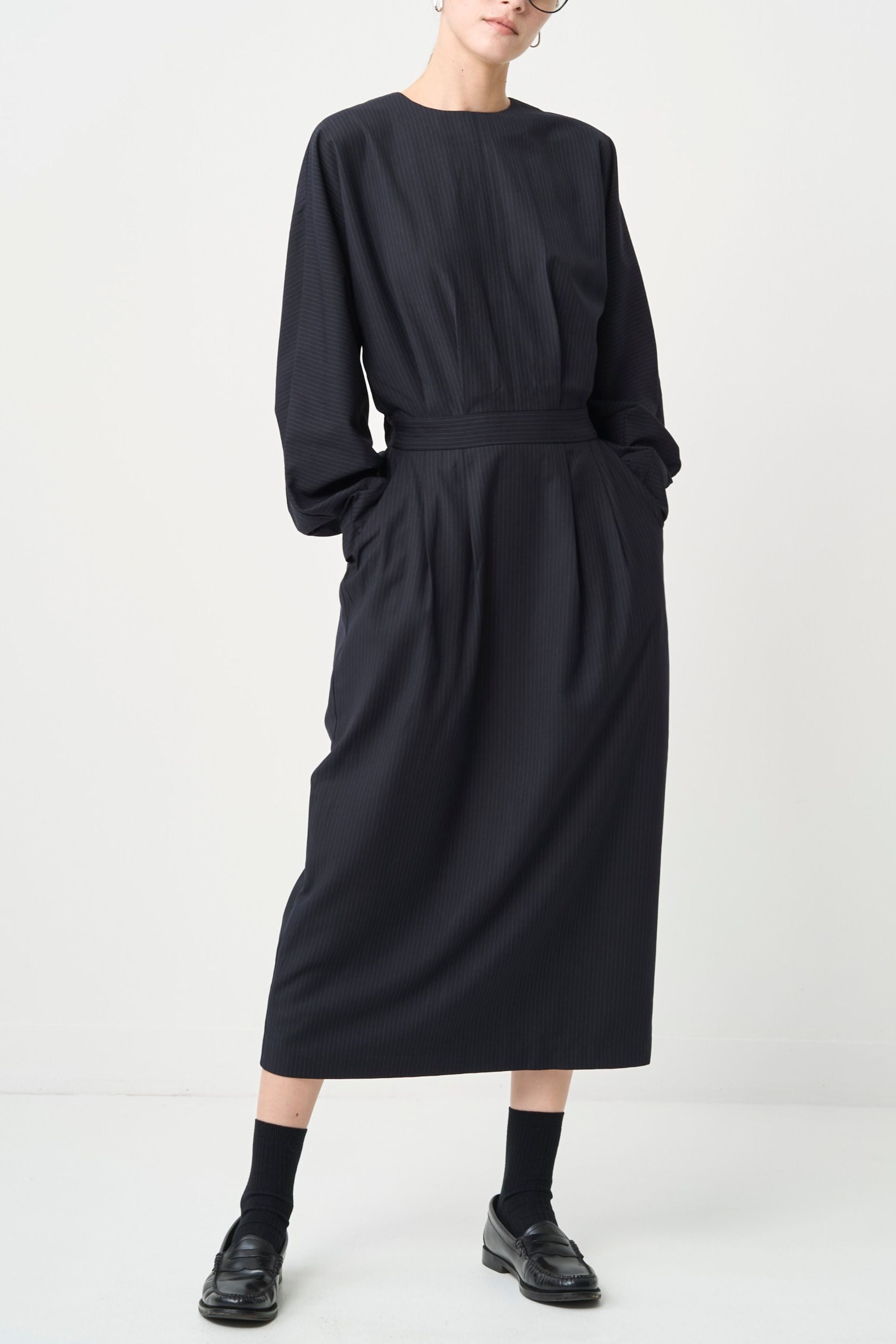 Rhombus Cocoon One piece - NAVY | seven dot - ライフスタイル