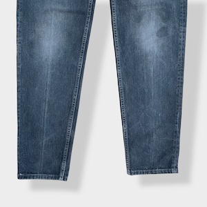 【LEVI'S】90s USA製 550 ブラックデニム ジーパン ジーンズ W32 L36 ボタン裏 刻印553 サンベニート工場 テーパード リーバイス ヴィンテージ 雰囲気系 黒 US古着