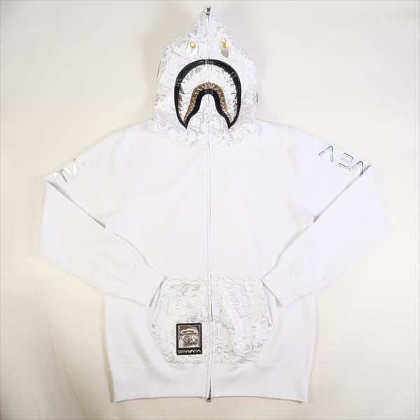 APE BAPE KAWS GIANT SHARK HOODIE パーカー　XL