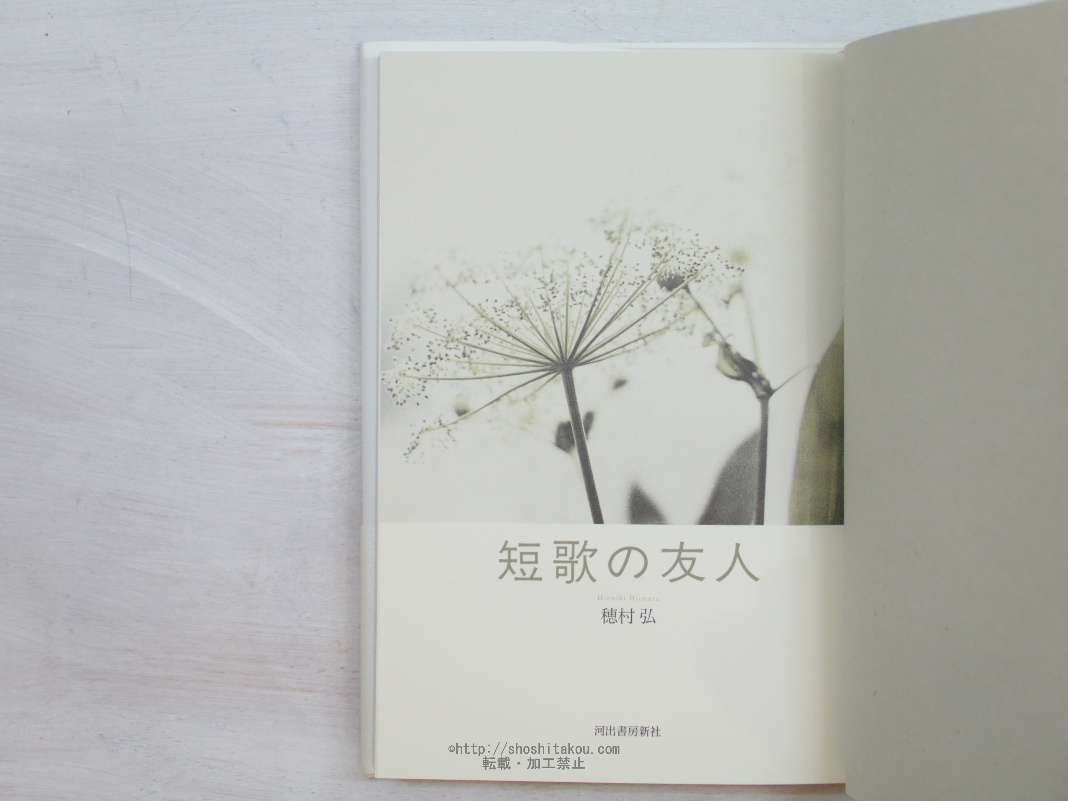 短歌の友人 初カバ帯 / 穂村弘 [34133] | 書肆田高