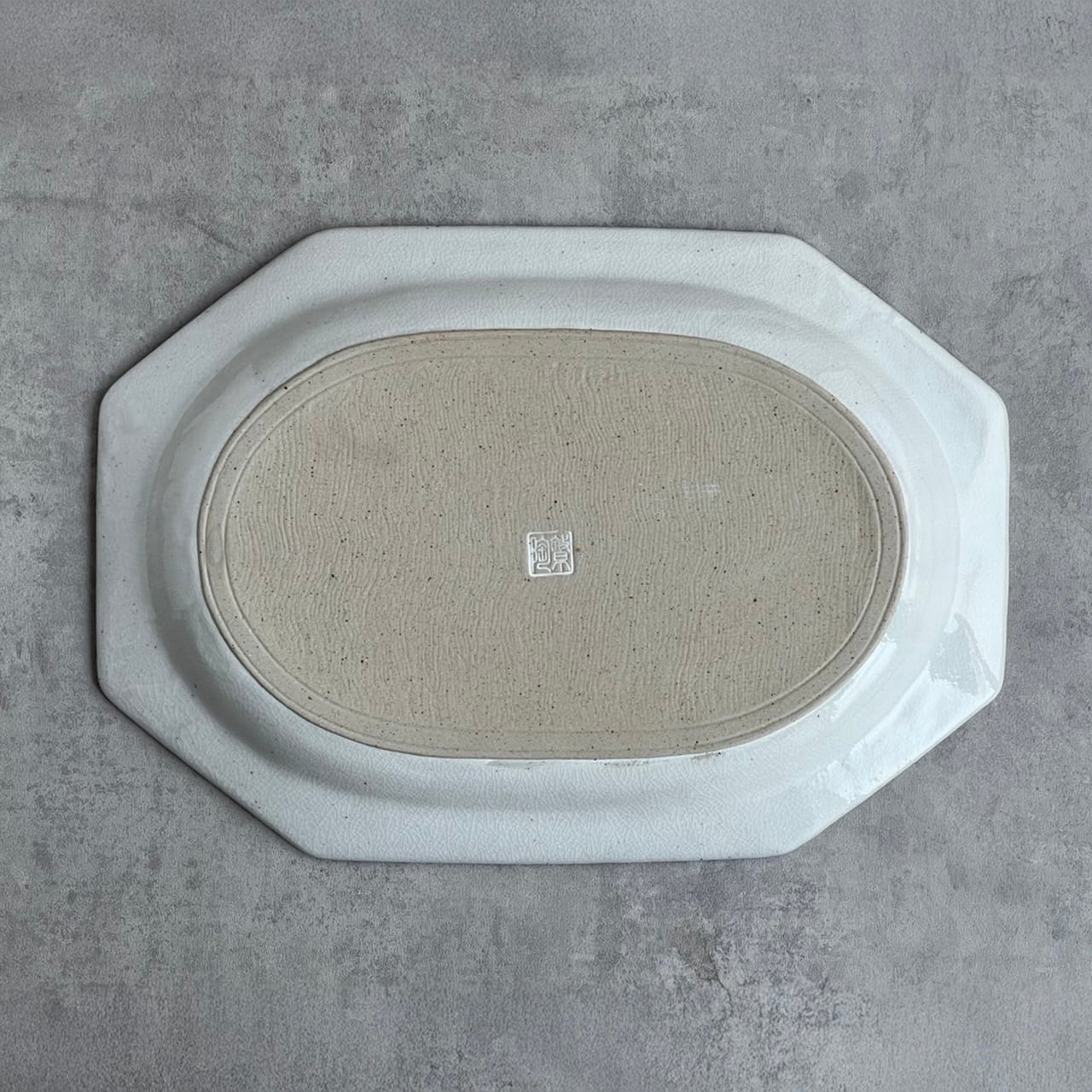 A2501 八角大皿 粉引りんご | KANESAN1893