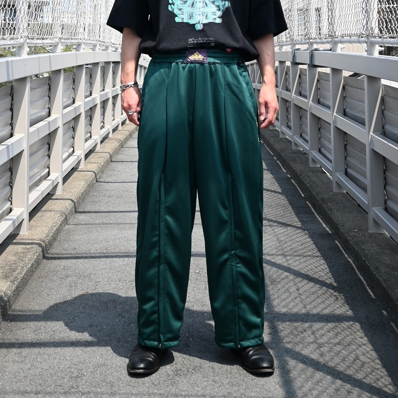 Leh / Zip Wide Track Pants　style