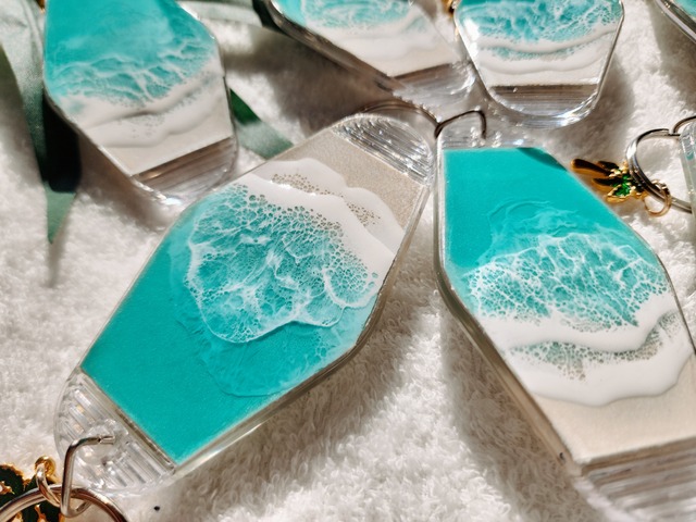 367.オーシャンレジンアート モーテルタグ