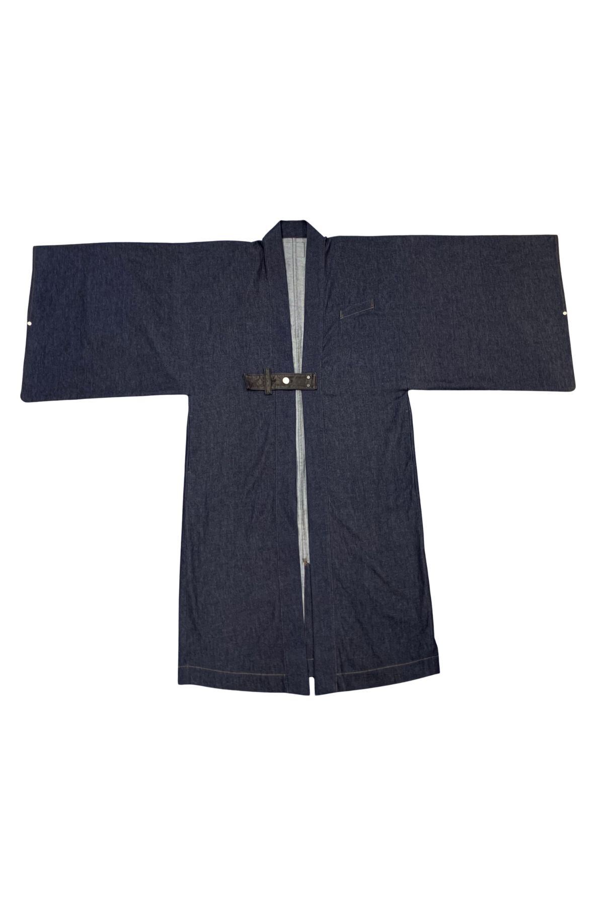 極数量限定】艶藍羽織 / HAORI｜岡山デニム × アリゾナレザー｜和と洋
