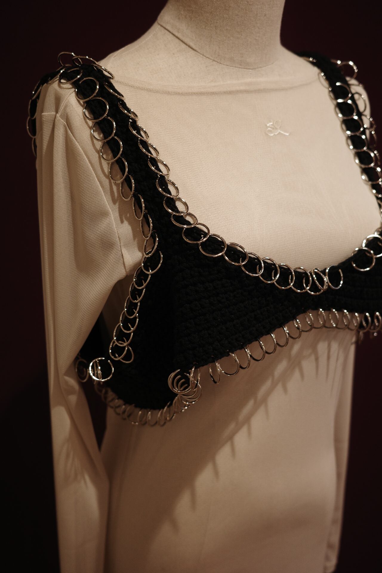 SIIILON 〈Woven Edge bustier〉 | trava