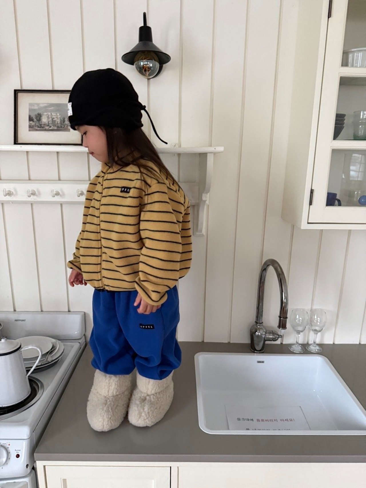 Apfel［取寄］lineleece zipup jacket 26winter