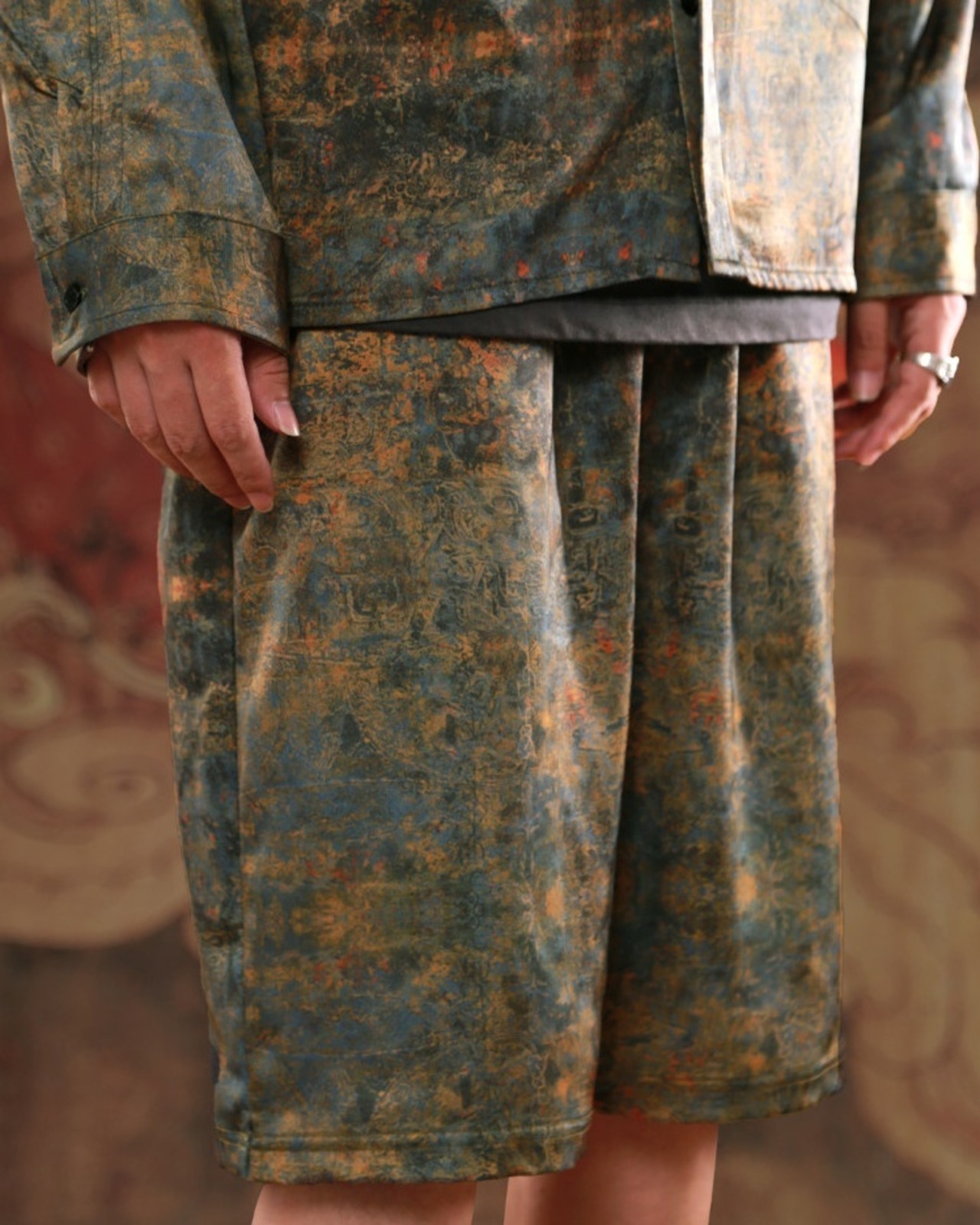 Acetate Retro Mid pants【G1093】