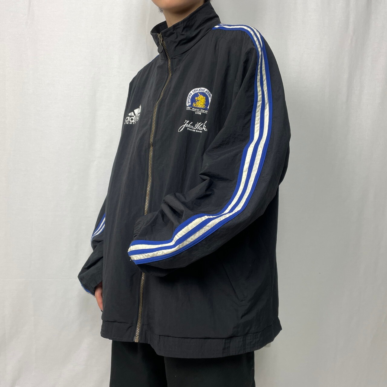 90年代 adidas アディダス パフォーマンスロゴ プリント ナイロン 