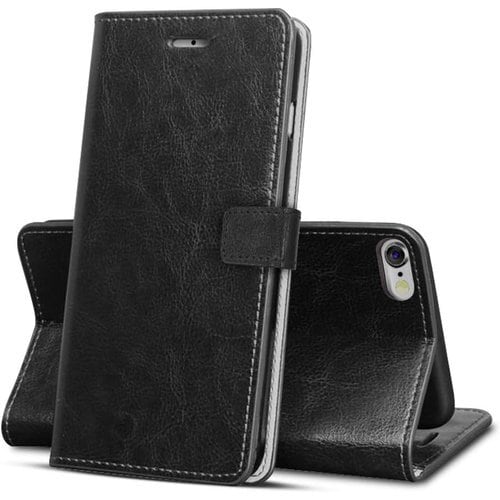 Tgaoleyd iphone 6 ケース/iphone 6S ケース 手帳型 財布型 サイドマグネット式 スマホケース 薄型 カード収納 アイフォン6/6s ケーススタンド機能 PUレザー TPU 耐衝撃 すり傷防止 指紋防止 擦り傷防止 米軍MIL規格 衝撃吸収 アイフォンXs ケース 手帳 レザー カバー 全面保護 360°保護 耐摩擦 人気 おしゃれ 人気 携帯カバー 黒 D24-90 1073