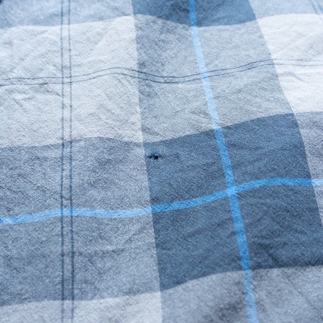 "Columbia" used Block plaid short sleeve shirt