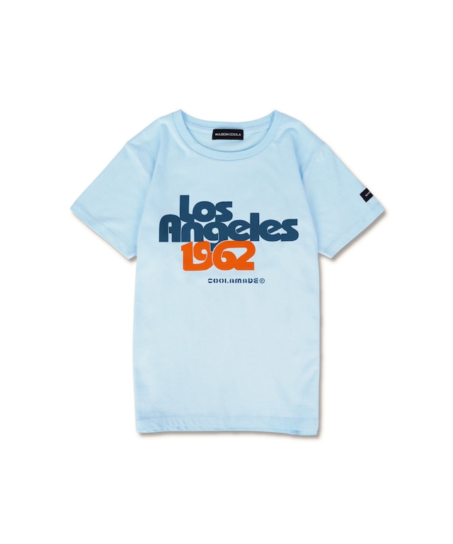 COOLA LA プリントコンパクトTシャツ (L/BLUE)　CQ-48097