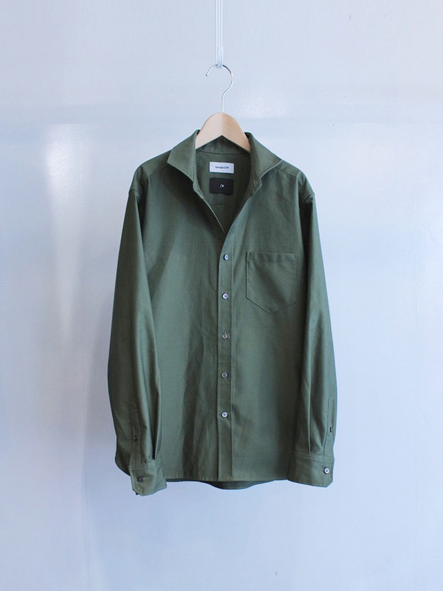 Garage.U.W Exclusive Reciprocity BACK SATIN CUTAWAY SHIRT