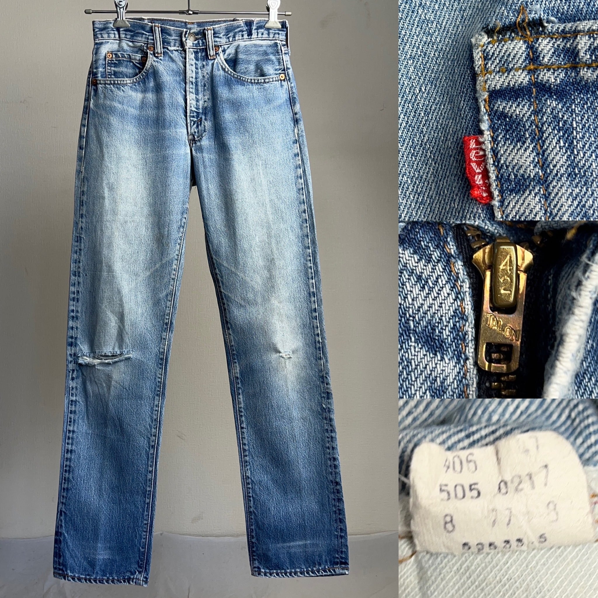 70's Levi's 505 66後期 ストレートデニムパンツ W28 L32【0501A57