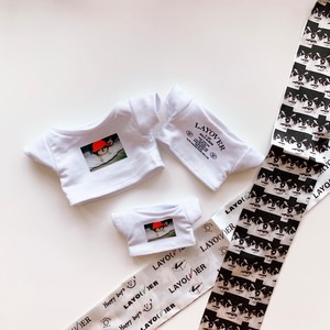 『単品クオズシャツ』layover バンタン　防弾少年団　ジミン　テヒョン　テテ　ジョングク　グッズ　韓流　Kpop　雑貨　テヒョン パンゴム　くま　V　inthesoop　着せ替え　ぬいぐるみ　洋服　ドール　人形　20㎝サイズ　15㎝サイズ　マスター　ちびぬい　V