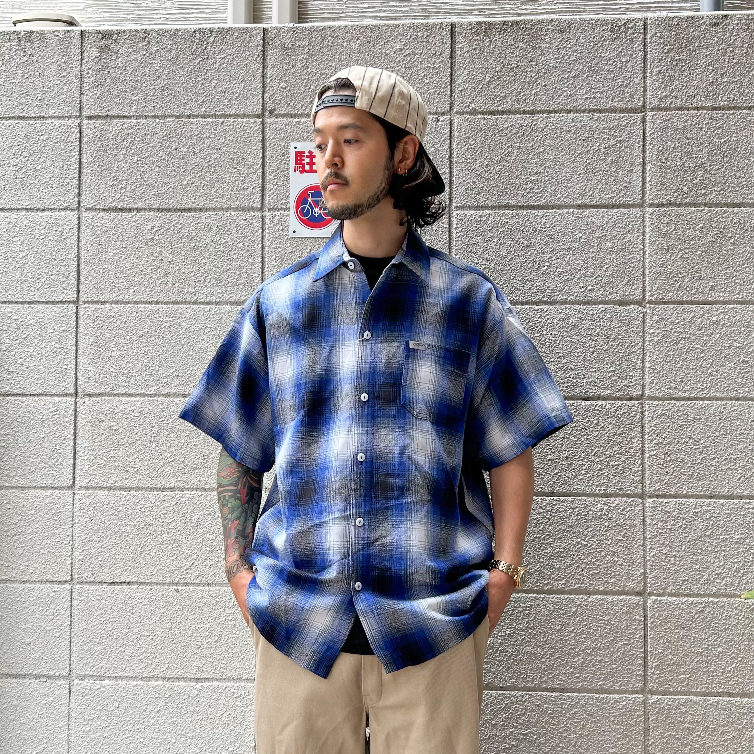 CALTOP Ombre Check S/S Shirt (キャルトップ オンブレ チェック フランネル シャツ 半袖 )