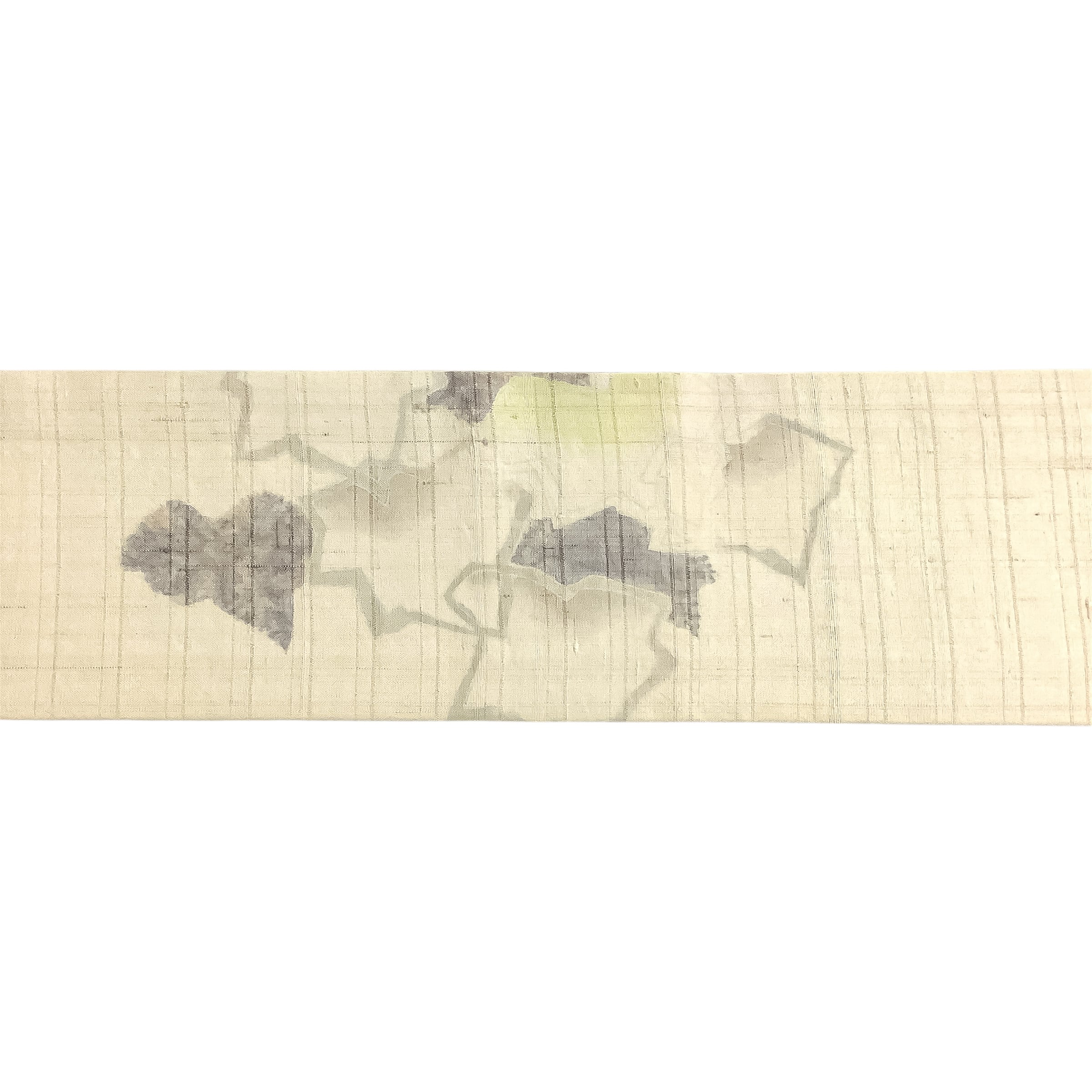 日本工芸会正会員 木原明作 紅葉の模様 紬名古屋帯 【未使用品 日本工芸会正会員 木原明作 紅葉の模様 紬名古屋帯 【未使用品