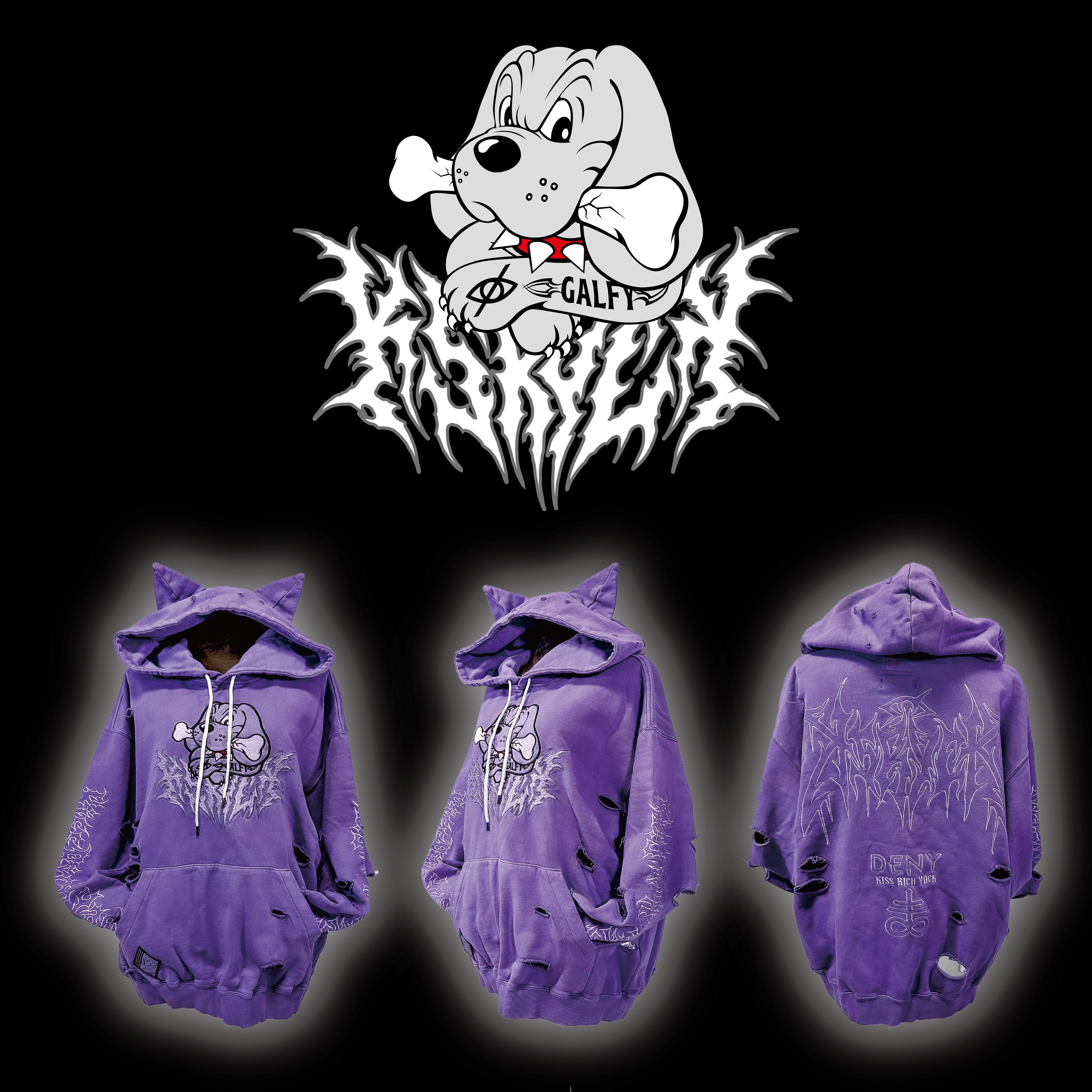 ケモミミ染めボロパーカー3」 | KRY clothing