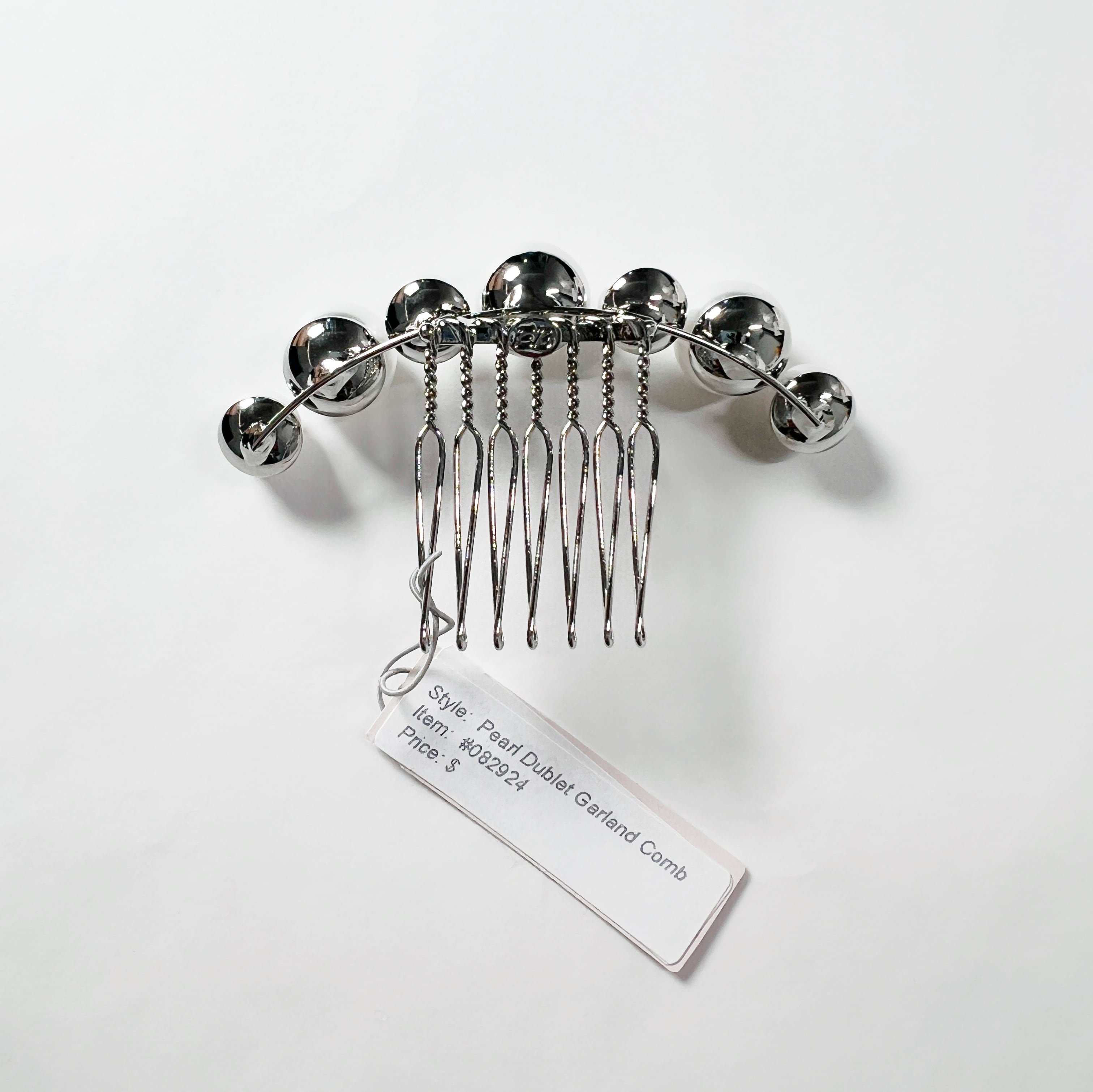 Elizabeth Bower】Pearl Dublet Garland Comb シルバー | ウェディング