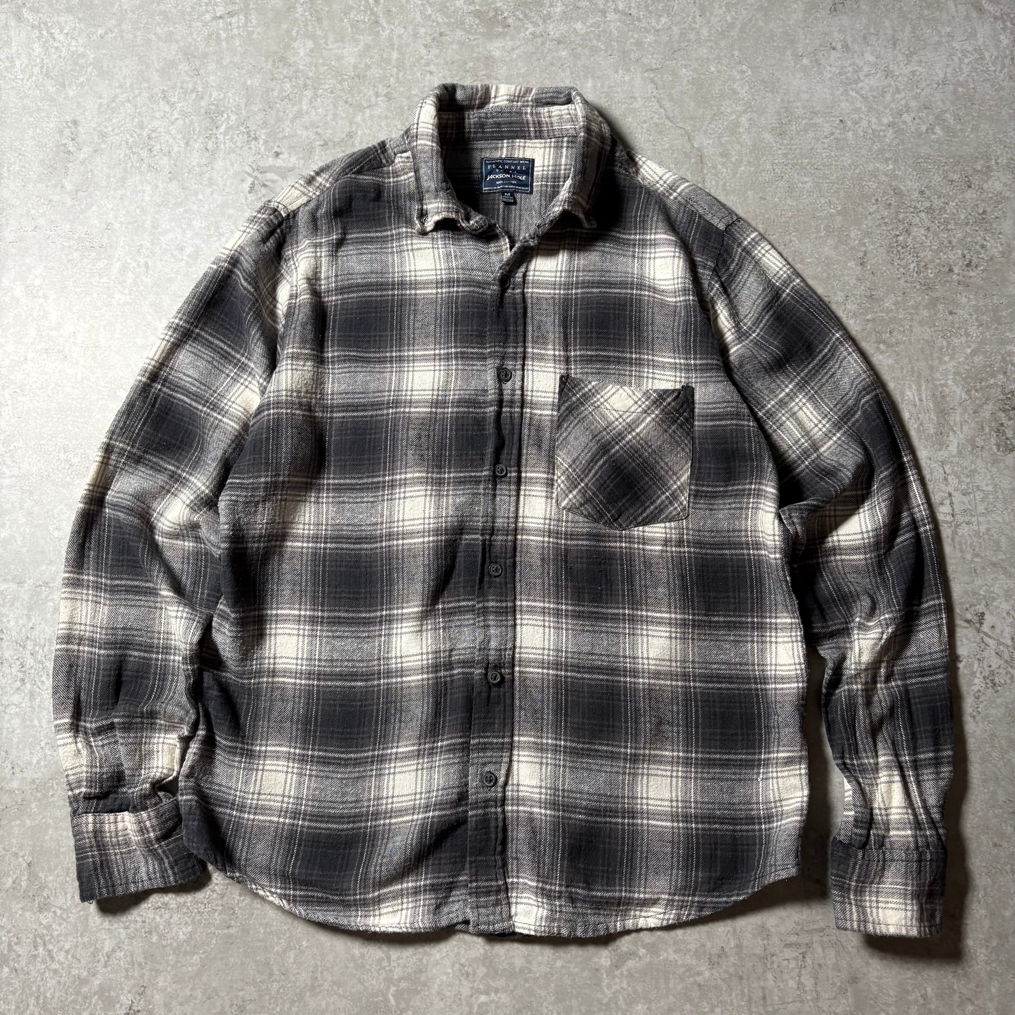 2000s "JOHON HOLE" Ombre Check Shirt
