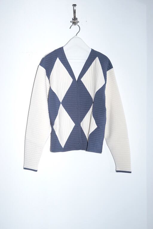 トップス jonnlynx quilt border argyle cardigan jonnlynx - QUILT BORDER ARGYLE CARDIGAN | Pay ID