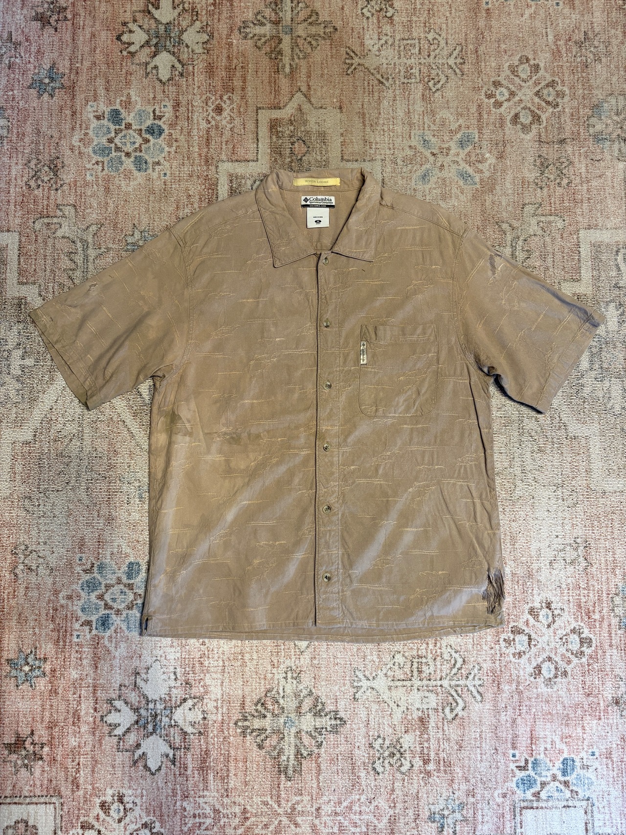 Columbia / ALOHA shirts / Damage / REMAKE Shirts