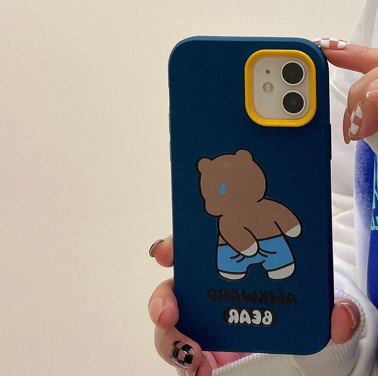 ペア・親友とお揃い iPhone11/12 Pro/13 Pro Maxケース Bear