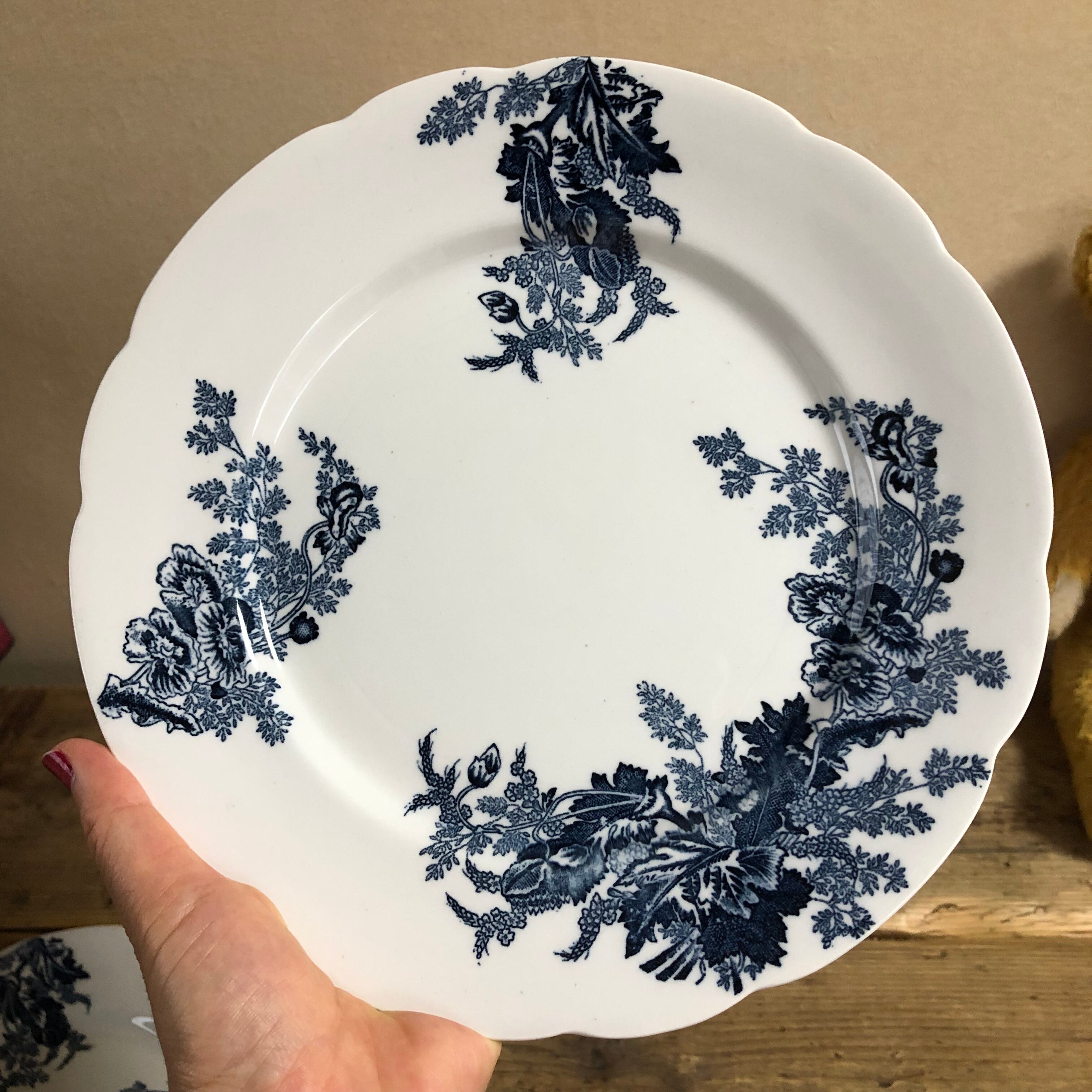 NIKKO DoublePhoenix 花柄プレート皿 4枚 昭和レトロ 食器セット