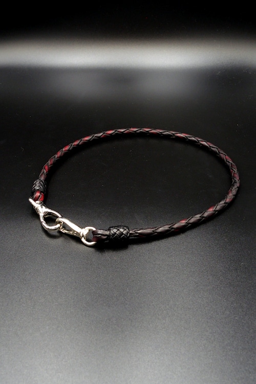 Item No.0186： Wallet Rope S/Hand dye Red