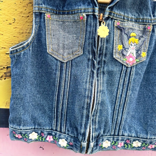 【KIDS】Tink denim vest size5(2.3歳〜)