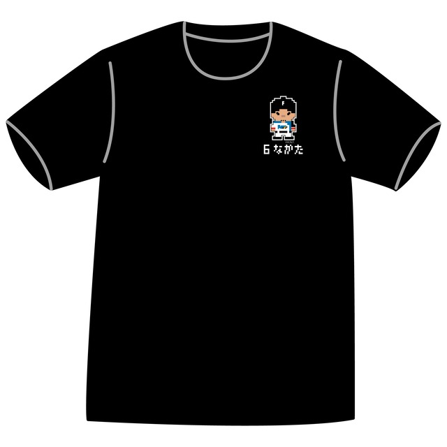 ドットファイターズ 「なかた」 Tシャツ ブラック