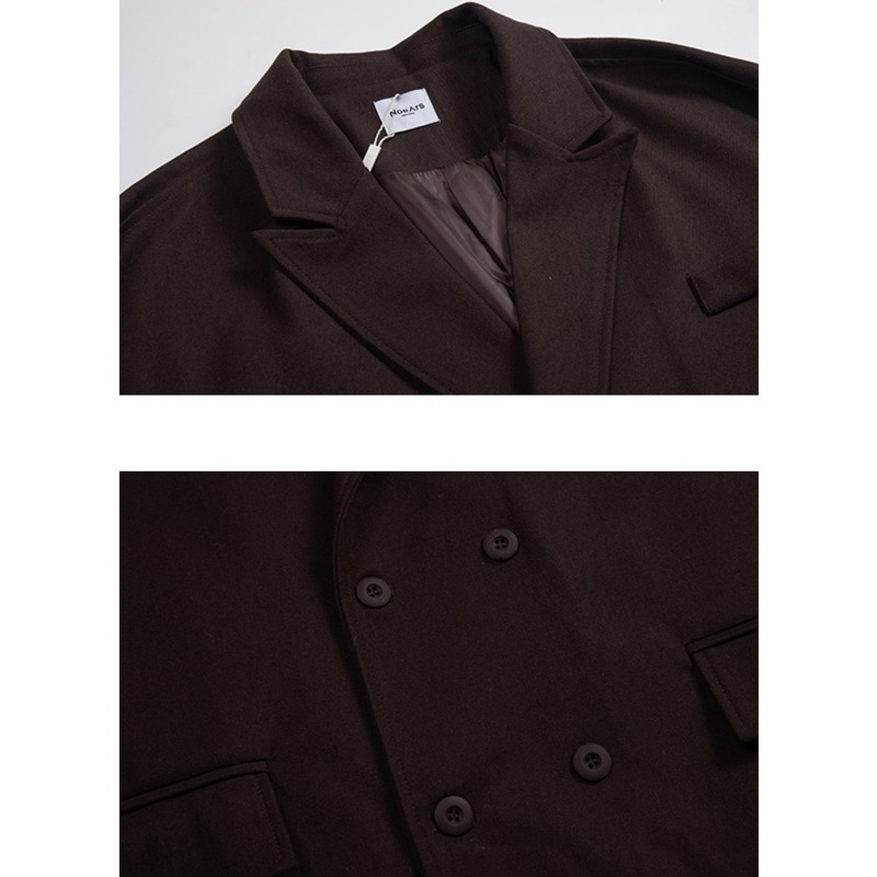 カジュアルハンサムダブルジャケットコート　976