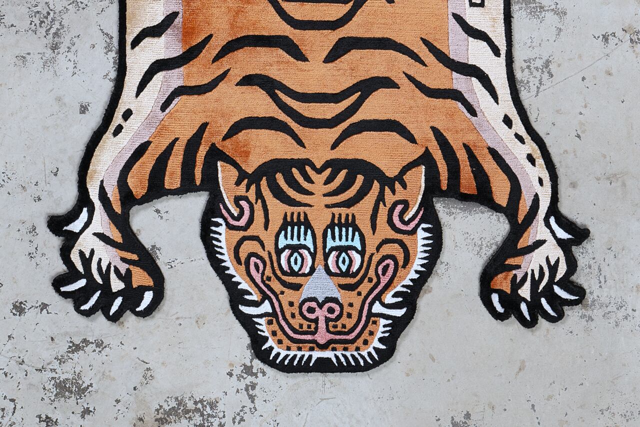 Tibetan Tiger Rug 《Mサイズ•シルク・オリジナル3・トラディショナル