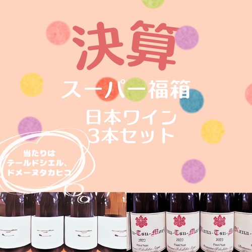 ★決算スーパーお得福箱第2弾★日本ワイン３本セット