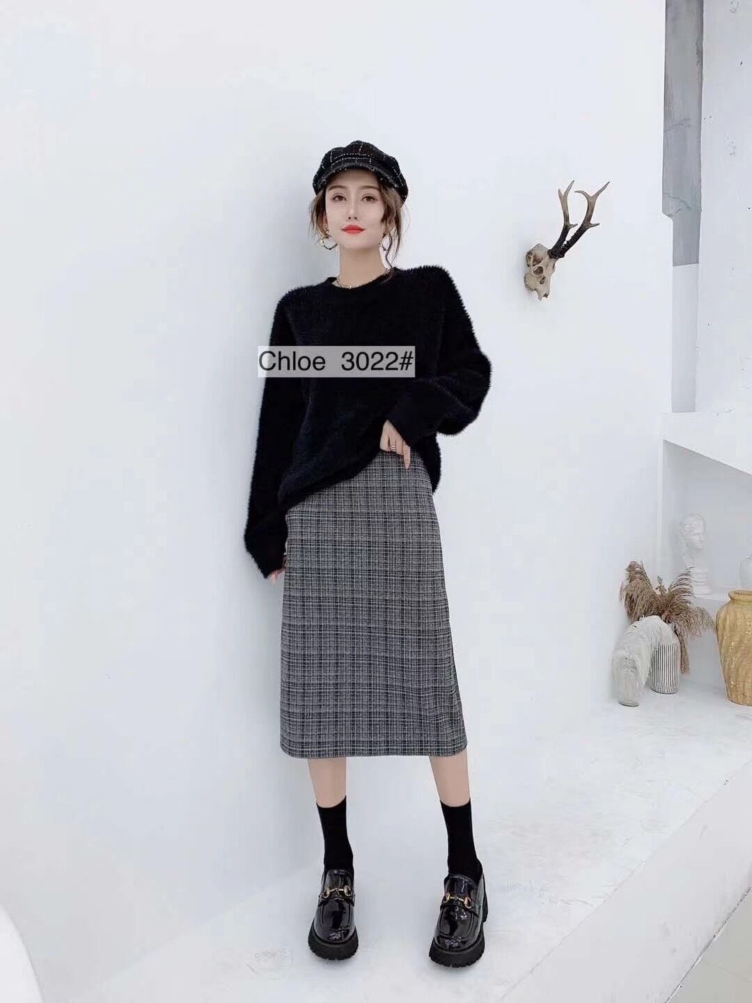 チェックタイトスカート